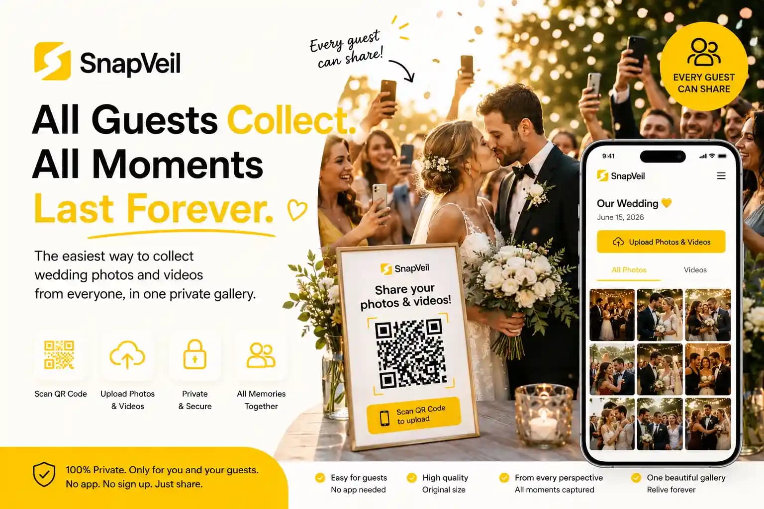 Wedding Photo Sharing: The Complete Guide to Collecting Every Wedding Memory