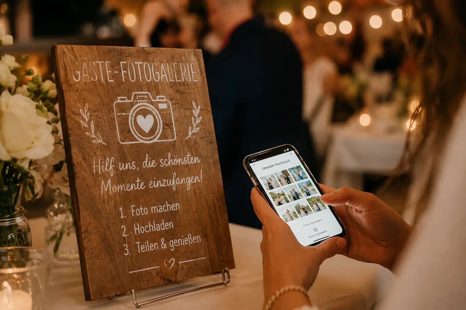 Gäste-Fotogalerie Hochzeit: So gelingt's ohne Chaos