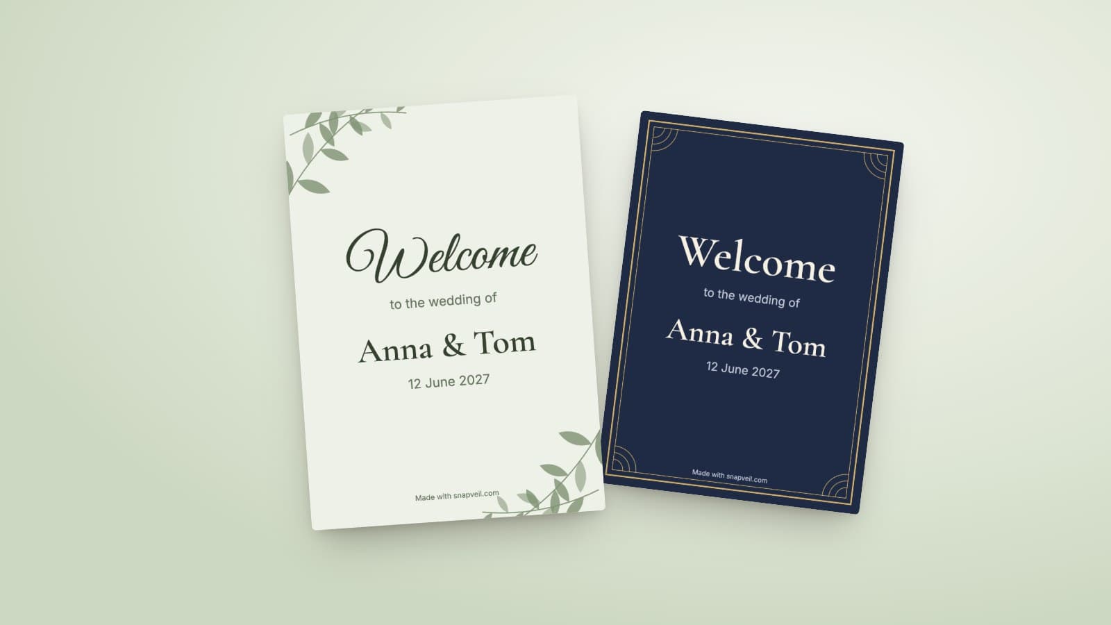Wedding Welcome Sign: Wording, Size and Printing