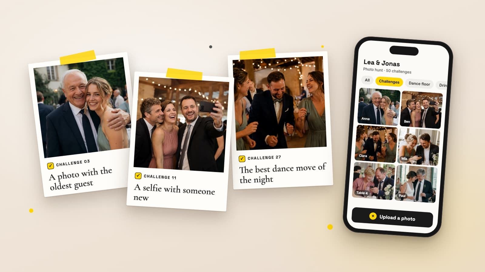 Wedding Photo Scavenger Hunt: 50 Photo Challenge Ideas for Your Guests