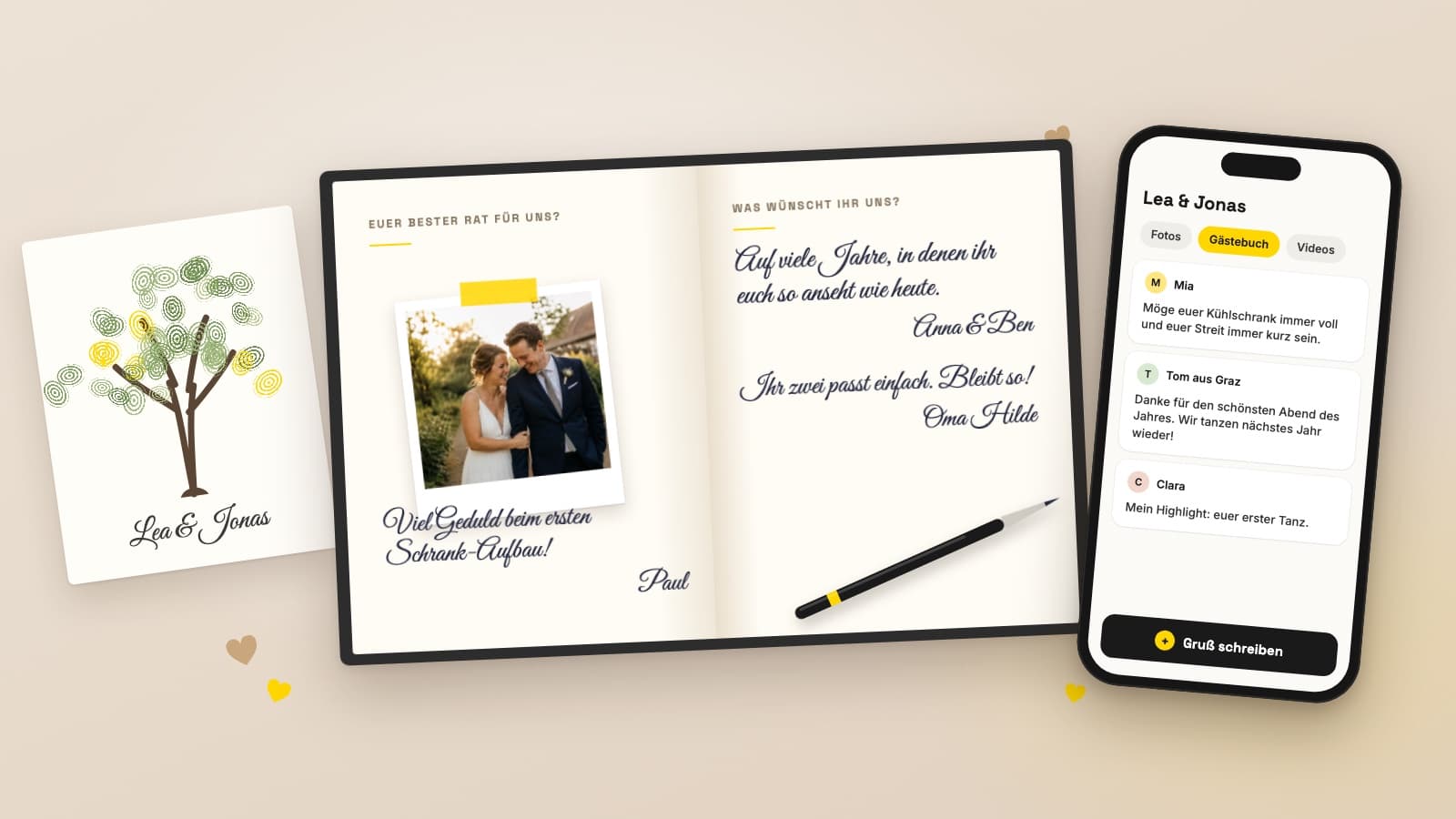 Gästebuch Hochzeit: 30 kreative Ideen und Alternativen für eure Gäste